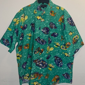 Vintage Burberrys of London Men's Cotton Polo Shirt RARE XL Y2K 1980's‎ Beach